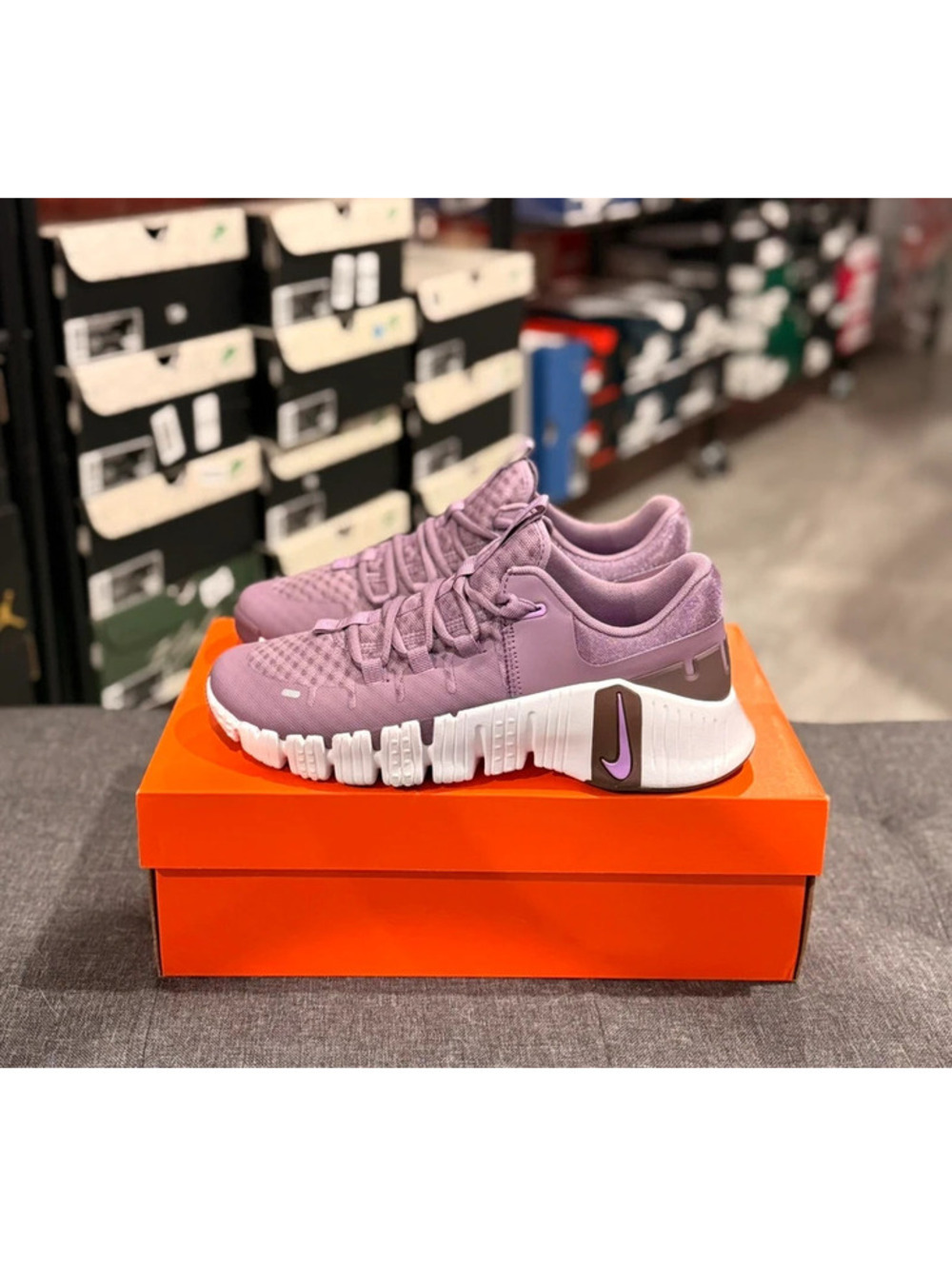 Nike Free Metcon 5 Violet Dust Rush Fuchsia Women’s Training Shoes US 8.5 (182) - Picture 3 of 7
